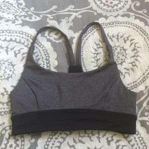 Grey/black lululemon sportsbra
